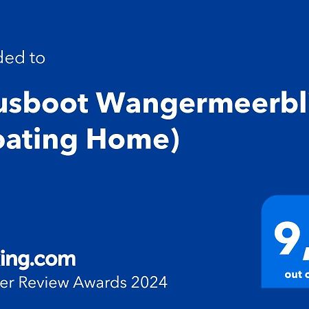 Hausboot Wangermeerblick Schillig Exterior photo